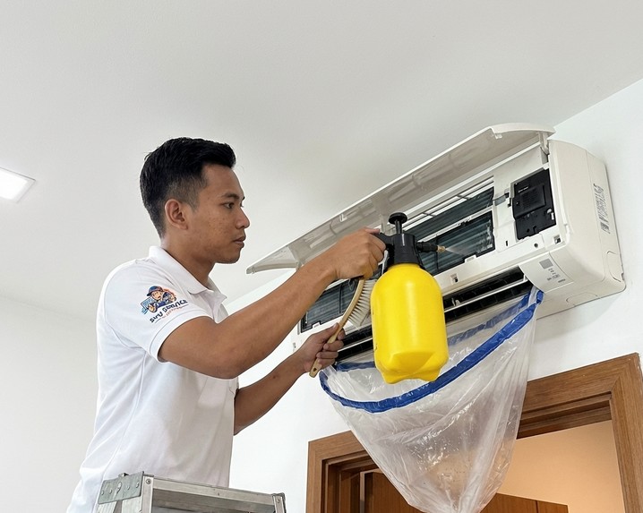 Cuci aircond profesional